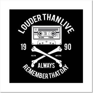 VINTAGE LOUDER THAN LIVE ALWAYS REMEMBER THAT DAY 1990 Posters and Art